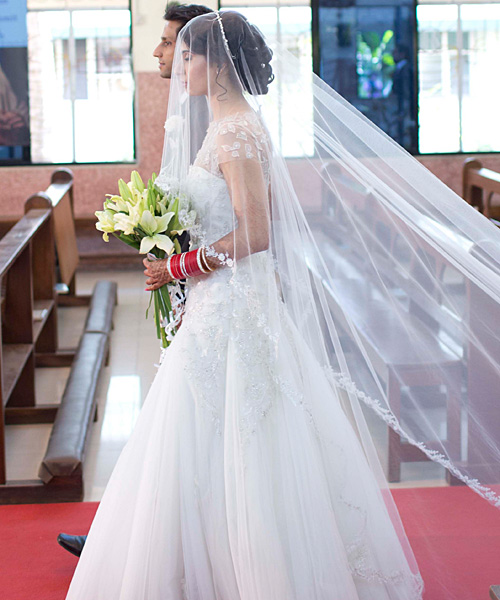 white gown for marriage