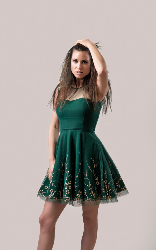 Shehnaaz Gill Clicked In Green Ruffle Dress At Shoot Location, Mumbai